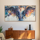 Ganesh Wall Art - Framed Canvas Print - Indian Wall Art - Ready To Hang - Hindu Wall Art - Hindu Painting - Ganesh Painting