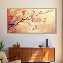 Original Floral Exquisite Canvas Wall Art, Cherry Blossoms, Wabi Sabi Decor, Boho Home Decor, Boho painting, Original Painting Print