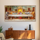 The Last Supper Reimagined - Framed Canvas Print - Christian Wall Art - Christian Decor - Jesus Painting - Jesus Art