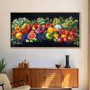Fruits and Vegetables Wall Art Canvas Print, Kitchen Decor, Kitsch Decor, Kitchen Wall Art, Dining Room Decor, Modern Farmhouse Kitchen Art