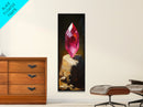 Radiant Red Gemstone Framed Canvas Print Gemstone Painting Moody Art Original Artwork Above Bed Wall Art Gift Idea