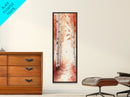 Framed Canvas Print Autumn Birch Tree Painting, Rustic Forest Scene, Cozy Fall Wall Art, Living Room Decor, Nature-Inspired Gift