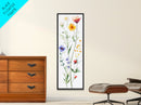 Boho Floral Botanical Print - Framed Canvas Print with Delicate Watercolor Wildflowers for Nature-Inspired Wall Art