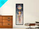 Sacred Geometry Art, Mystic Canvas Print, Sacred Geometry Art, Vertical Wall Art For Bedroom And Living Room Decor
