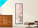Daisy Canvas Print Wildflower Painting Rustic Floral Art Farmhouse Decor Light Pink Vertical Wall Art Bedroom Gift Idea Botanical Prints
