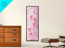 Floating Rose Petals in Water Canvas Print, Light Pink Wall Art, Botanical Nature Decor, Whimsical Aesthetic Bedroom or Living Room Art