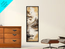 Tranquil Mountain Landscape Canvas Print Rustic Wall Art Serene Minimalist Decor Asian-Inspired Nature Artwork Zen Framed Piece