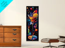 Vibrant Cocktail Glass Framed Canvas Print | Espresso Martini Wall Art | Whimsical Art | Living Room Art | Modern Decor | Kitchen Artwork