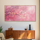 Light Pink Cherry Blossom Canvas Print | Cherry Blossom Painting | Sakura Wall Art | Nature Inspired Art | Bedroom Above Bed Decor