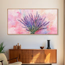 Lavender Bouquet Canvas Print, Purple and Pink Wall Art, Rustic Farmhouse Art, Botanical Painting, Above Bed or Guest Room Decor
