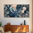 Floral Art Nouveau Canvas Print with Botanical Prints and Minimalist Art Stunning Sage Green Wall Art for Elegant Decor Spaces