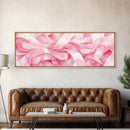Pink Ribbon Abstract Art Canvas Print Light Pink Wall Art Minimalist Artwork Bedroom Art Above Sofa Decor Gift Idea For Her