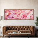 Light Pink Ribbon Abstract Canvas Print, Minimalist Wall Art, Living Room Art, Pastel Home Decor, Pink Abstract Art, Above Sofa Art