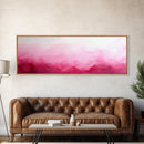 Soft Gradient Canvas Print Horizontal Light Pink Wall Art Minimalist Boho Bedroom Rustic Farmhouse Decor Above Bed Pastel Design