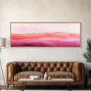 Horizontal Canvas Print Abstract Pink Landscape Extra Wide Moody Art Minimalist Wabi Sabi Bedroom Wall Decor Living Room Pastel