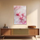 Origami Cranes Canvas Print, Pink Paper Bird Art, Minimalist Zen Decor, Whimsical Artwork Bedroom Wall Art, Japanese-Inspired Gift