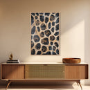 Rustic Stone Texture Canvas Print, Earthy Wall Art, Farmhouse Decor, Bedroom Art, Vertical Rustic Art, Skinny Wall Art