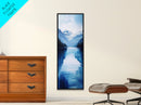 Alpine Lake, smoky mountain art, extra wide art, nature wall art, minimalist art, rustic decor, Canvas Print, above bed wall art