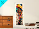 Jellyfish Painting, Ocean Art, Moody Art, Nautical Decor, Coastal Cowgirl Wall Art, Christmas, Framed Canvas Print, Bedroom Art