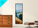 Landscape Art, Framed Canvas Print, coastal landscape art, panoramic art, extra wide art, rustic decor, living room art