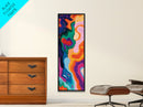 Abstract Swirls, pink orange wall art, geometric wall art, bold colorful art, modern minimalist art, blotter art, Canvas Print