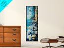 Rocky Shoreline, coastal landscape art, nautical decor, framed canvas print, lake Tahoe art, extra wide art, ocean painting