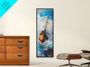 Shipwreck, nautical wall art, seascape painting, coastal landscape art, rustic decor, ocean wall art, Framed Canvas Print