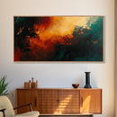 Moody Abstract Art, Dark Romance Painting, Ozymandias Art, Framed Canvas Print, Rustic Decor, Textured Canvas, Bold Art Statement