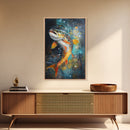 Vibrant Trout Art, Fly Fishing Art, Lake Tahoe Art, Rustic Wall Art, Nature Inspired Decor, Fisherman Gift, Canvas Print