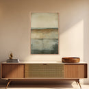 Neutral Abstract Framed Canvas Print Modern Minimalist Wall Art, Earth Tone Painting, Contemporary Office Art, Scandinavian Home Decor