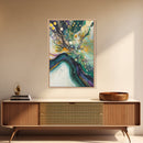 Abstract Swirling Colors Canvas Print Modern Fluid Art, Boho Home Decor, Living Room Accent, Unique Gift, Office Wall Art