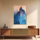 Mystic Peak, Smoky Mountain Art, Landscape Painting, Moody Art, Mountain Painting, Canvas Print, Rustic Decor, Bedroom Art