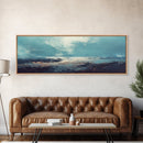 Moody Ocean Canvas Print Coastal Seascape Art, Abstract Blue Water Painting, Home Decor, Living Room Wall Art, Ocean Wall Art
