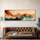 Earthy, Abstract, Swirl, Texture, Framed Canvas Print, Boho Wall Art, Warm Tones Painting, Living Room Decor, Modern Aesthetic
