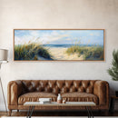 Beach Dunes, Coastal Landscape, Ocean Shore Painting, Beach Art, Home Decor, Bedroom Wall Art, Canvas Print, Framed Canvas Print