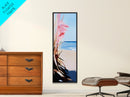 Pampas Grass, Beach View, Coastal Wall Art, Canvas Print, Boho Aesthetic, Neutral Home Decor, Bedroom Art, Modern Minimalist
