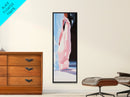 Flowing Dress, Elegant, Soft, Canvas Print, Feminine Art, Romantic Wall Decor, Modern Aesthetic, Pastel Minimalist Painting