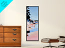 Lakeside Path, Sand Dunes, Coastal Horizon, Canvas Print, Beach Wall Art, Nature Inspired Decor, Serene Landscape, Boho Aesthetic