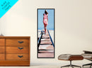 Walk to the Sea, Serene Beach Path, Minimalist Coastal Art, Canvas Print, Ocean Wall Art, Pastel Tones, Relaxing Home Decor