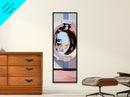 Porthole Reflection, Nautical Aesthetic, Ocean View Art, Framed Canvas Print, Modern Minimalist, Coastal Decor, Living Room Art