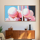 Abstract Sphere Art, Modern Pastel Aesthetic, Surreal Reflection Painting, Dreamy Minimalist Home Decor, Unique Wall Art, Canvas Print