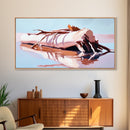 Driftwood Reflection, Coastal Wall Art, Beach House Decor, Nature-Inspired, Neutral Art, Minimalist Style, Canvas Print, Living Room