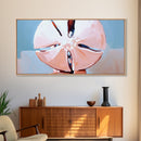 Sand Dollar, Beach Collectible, Coastal Aesthetic, Soft Pastel, Framed Canvas Print, Boho Ocean Art, Living Room Wall Art, Nautical Decor