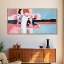 Soft Pink Scrunchie, Feminine Wall Art, Minimalist Pastel, Boho Chic Decor, Modern Abstract, Aesthetic Beauty, Canvas Print, Bedroom