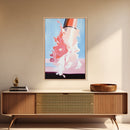 Cosmic Blast, Space Art, Sci-Fi Painting, Framed Canvas Print, Futuristic Wall Art, Modern Home Decor, Space Exploration Artwork