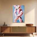 Twisted Form, Abstract Figure, Surreal Art, Modern Minimalist Style, Contemporary Wall Decor, Framed Canvas Print, Office Art