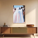 Waterfall, Rocks, Nature, Landscape, Framed Canvas Print, Serene Wall Art, Minimalist Decor, Zen Aesthetic, Meditation Art, Living Room