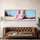 Steps, Western Art, Desert Landscape, Canvas Print, Modern Southwest Decor, Minimalist Desert Painting, Living Room Wall Art