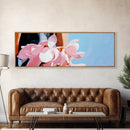 Pink Petals, Romantic Floral, Feminine Wall Art, Boho Aesthetic, Modern Bedroom Art, Pastel Colors, Canvas Print, Chic Flower Painting