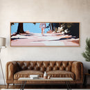 Forest Walk, Serene Nature, Outdoor Adventure, Framed Canvas Print, Minimalist Wall Art, Tranquil Landscape, Cozy Home Aesthetic